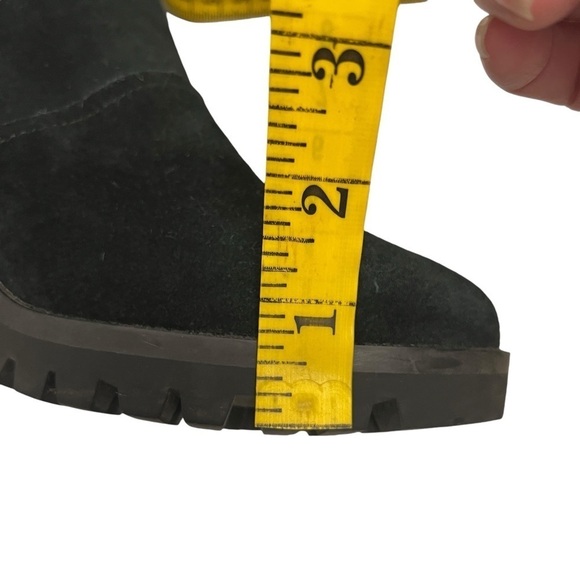 UGG Women's Hazel Waterproof Suede Boot Womens 8.5 Black - Picture 12 of 12